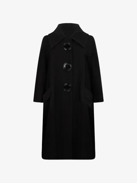 Moschino abrigo Elegant con mangas acampanadas y botones en logo
