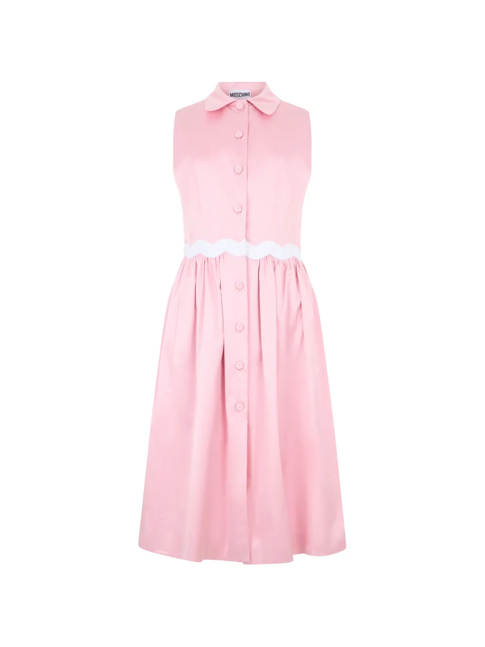 Moschino pleated sleeveless mini dress - Rosa