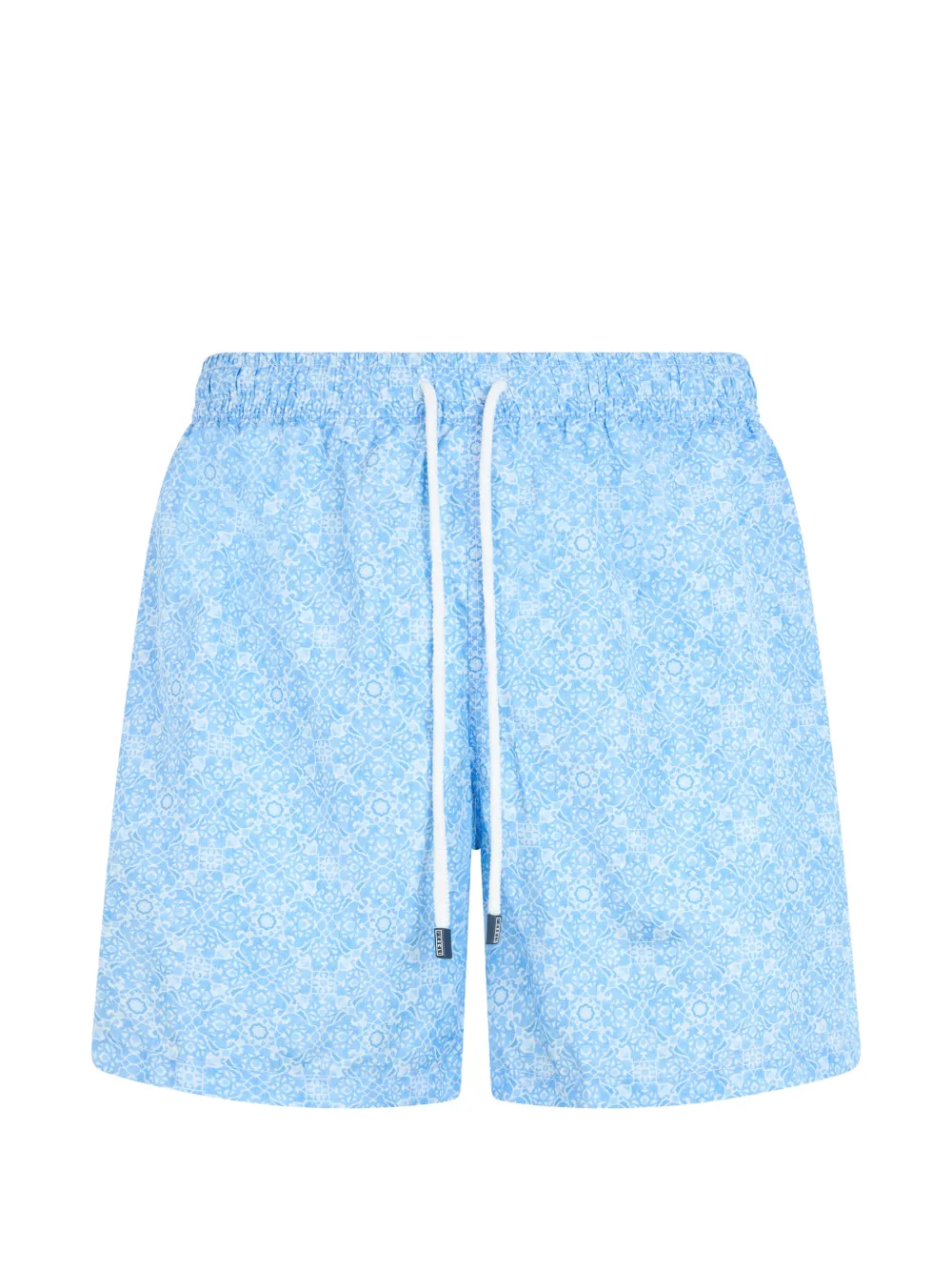 Fedeli patterned-print drawstring swim shorts - Blu