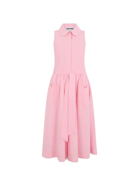 Moschino heart-pocket sleeveless midi dress