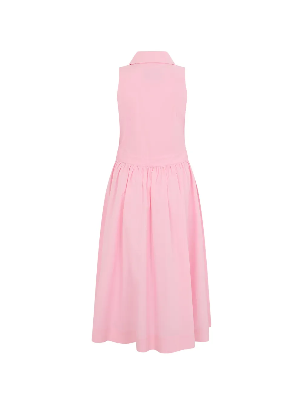 Moschino Mouwloze midi-jurk met hartzak Roze