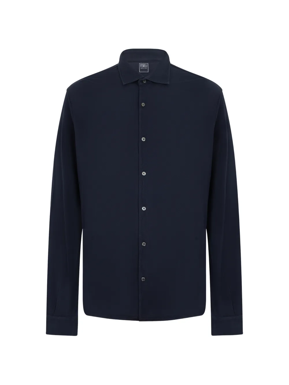 Fedeli long-sleeved button-up shirt - Blu