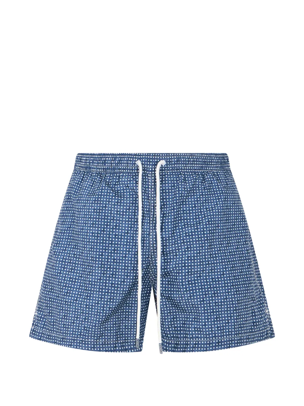 Fedeli polka-dot drawstring swim shorts - Blu