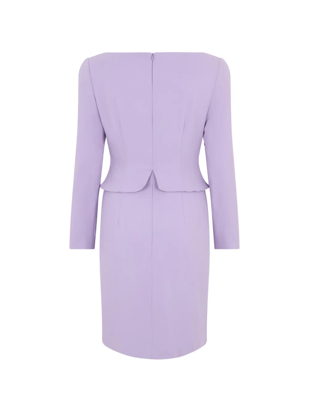 Moschino Mini-jurk met strikdetail en peplum taille Paars