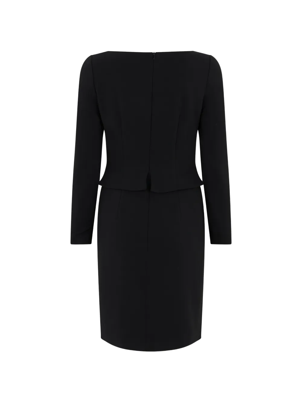  Moschino Bow-detail Long-sleeve Dress - Noir 