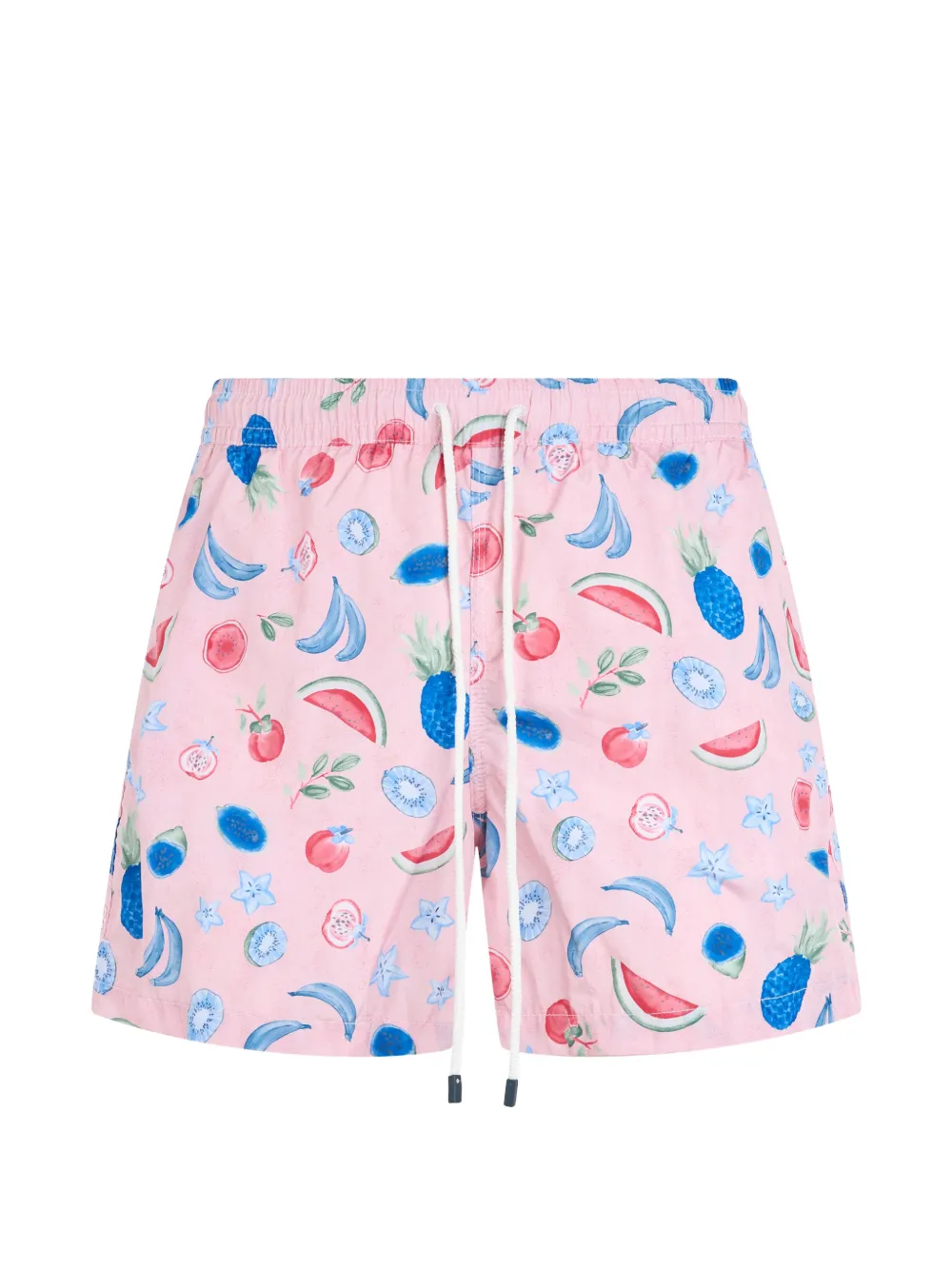 Fedeli fruit-print drawstring swim shorts - Rosa
