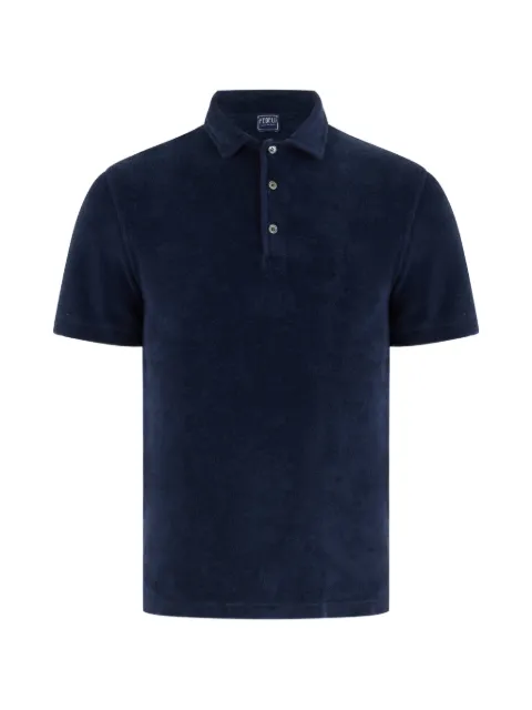 Fedeli short-sleeve terry-cloth polo shirt
