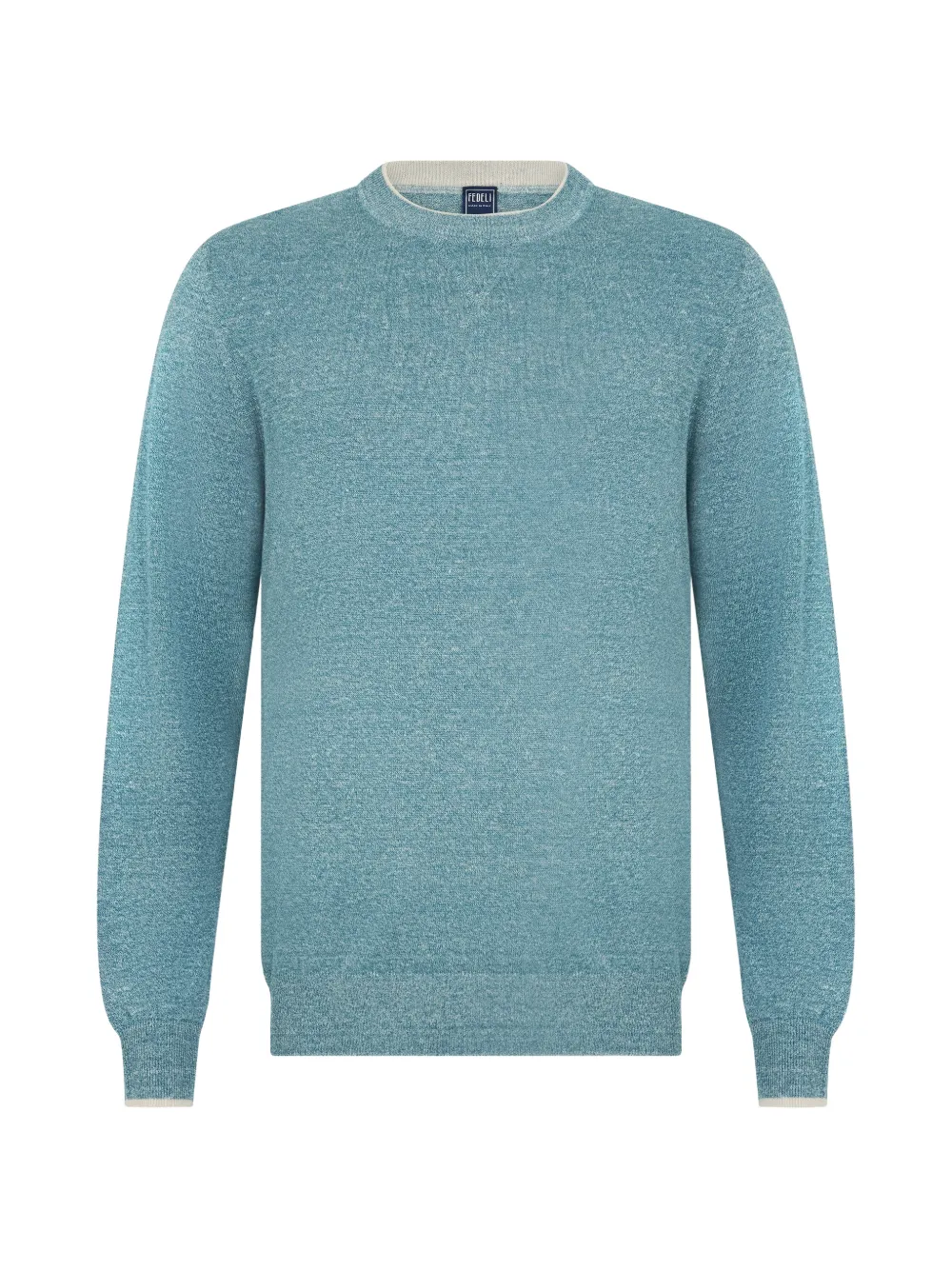 Fedeli crew-neck long-sleeve sweater - Blu