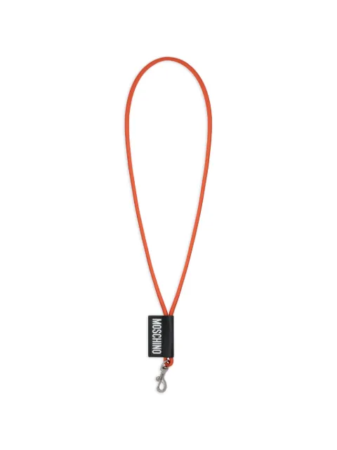 Moschino logo-print lobster-claw-fastening lanyard