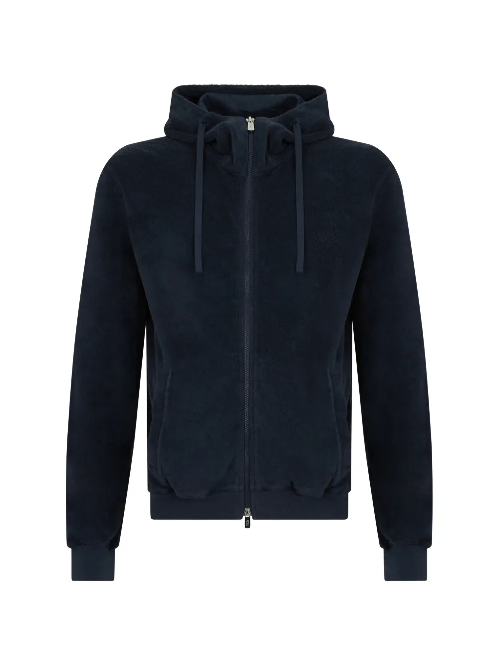 Fedeli zip-up drawstring hoodie - Blu