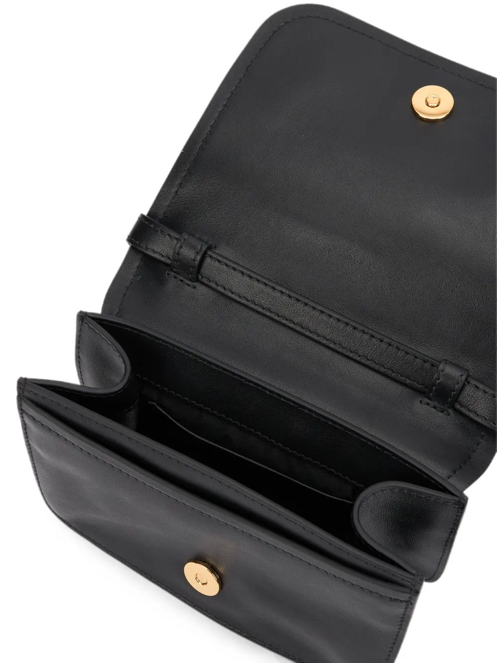 Moschino Leren schoudertas Zwart