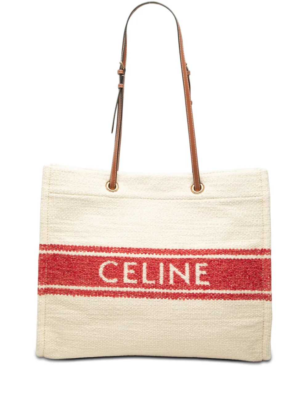 Celine Pre-Owned 2020 Canvas Plein Soleil Square Cabas tote bag - Neutrals