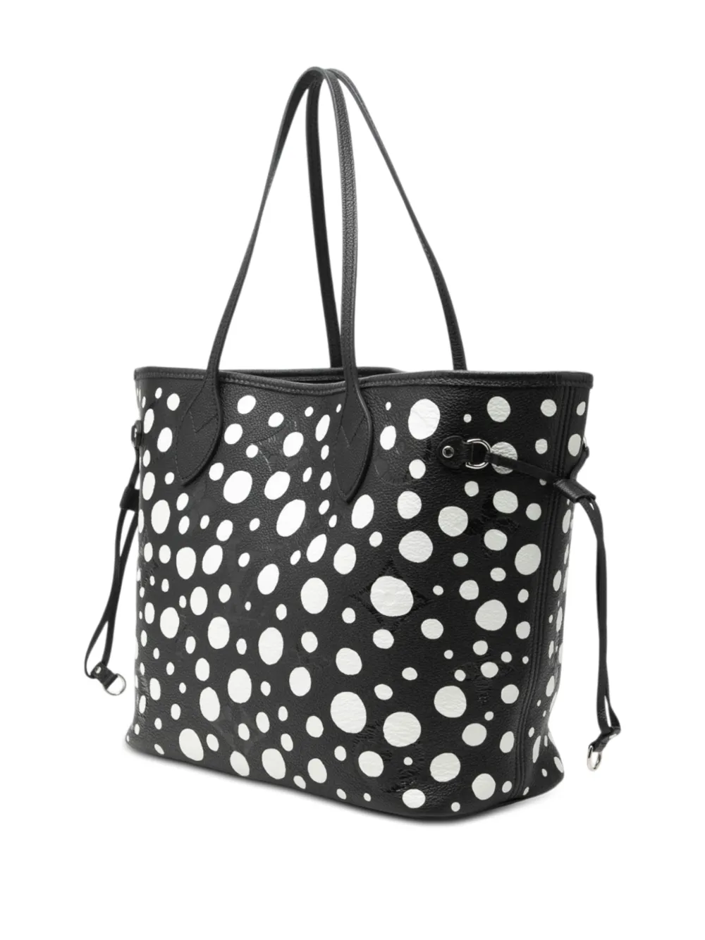  Louis Vuitton Pre-owned 2023 Yayoi Kusama Infinity Dots Monogram Empreinte Neverfull Mm Tote Bag - Noir 