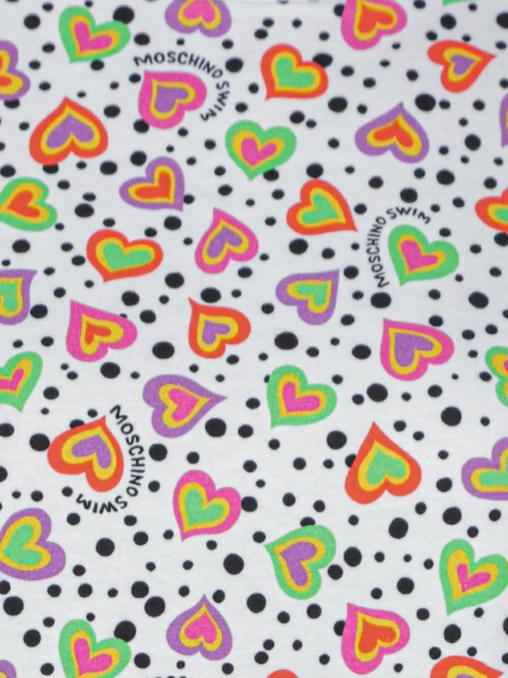 Moschino T-shirt met hartprint Wit