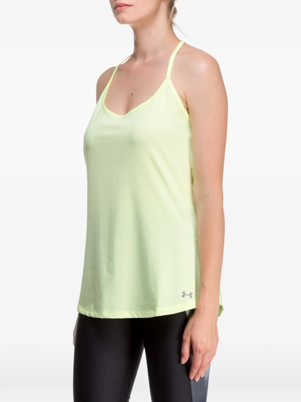 Under Armour Fly By racerback tanktop Geel