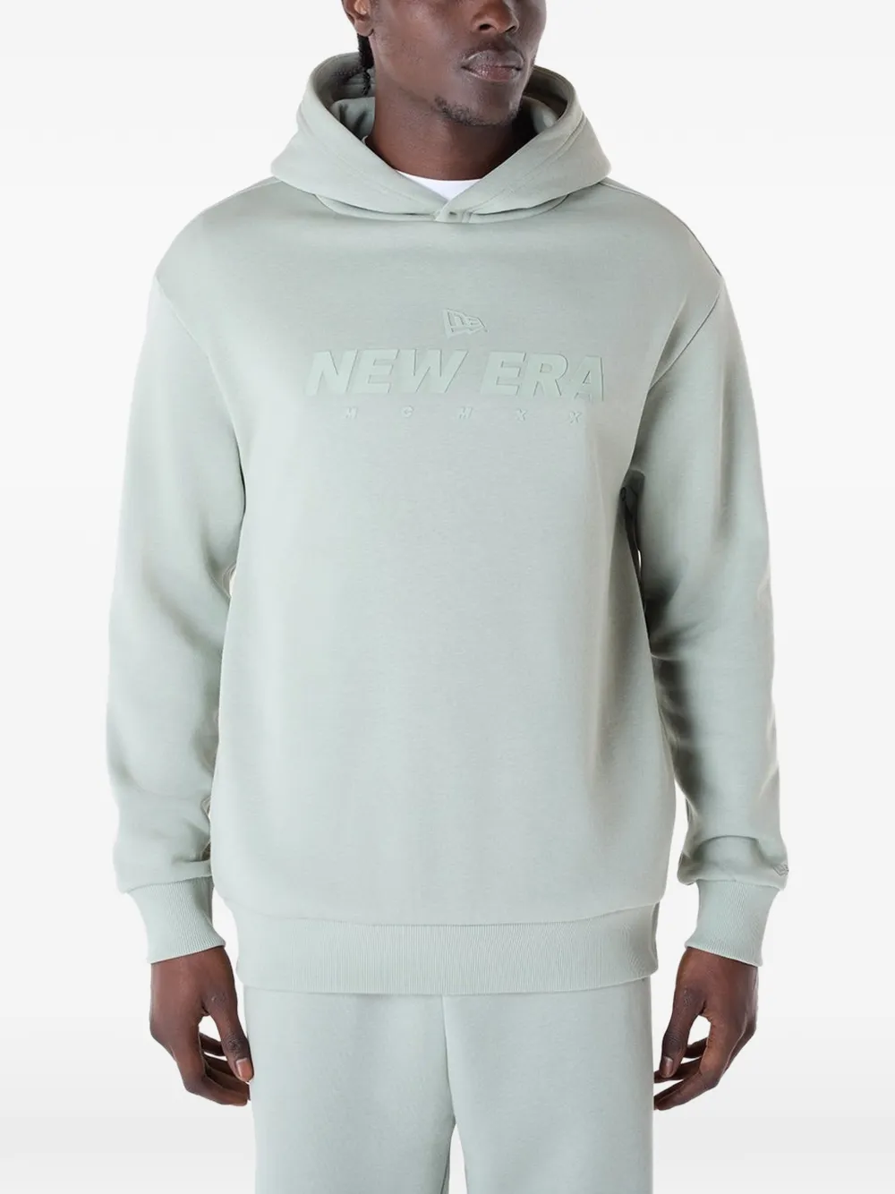 NEW ERA CAP logo-print hoodie Groen