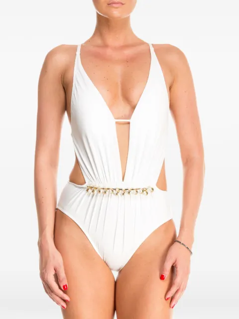 Gottex embellished cut-out swimsuit