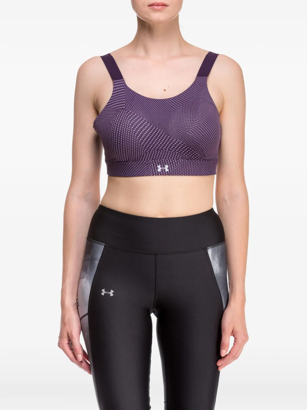 Under Armour Eclipse printed sports bra Paars