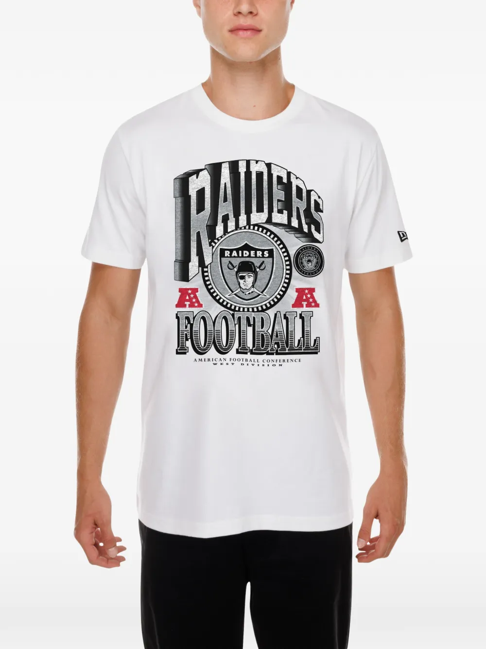 NEW ERA CAP Raiders graphic-print T-shirt Wit