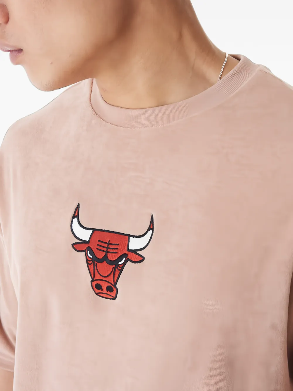 NEW ERA CAP NBA Chicago Bulls crew-neck T-shirt Beige