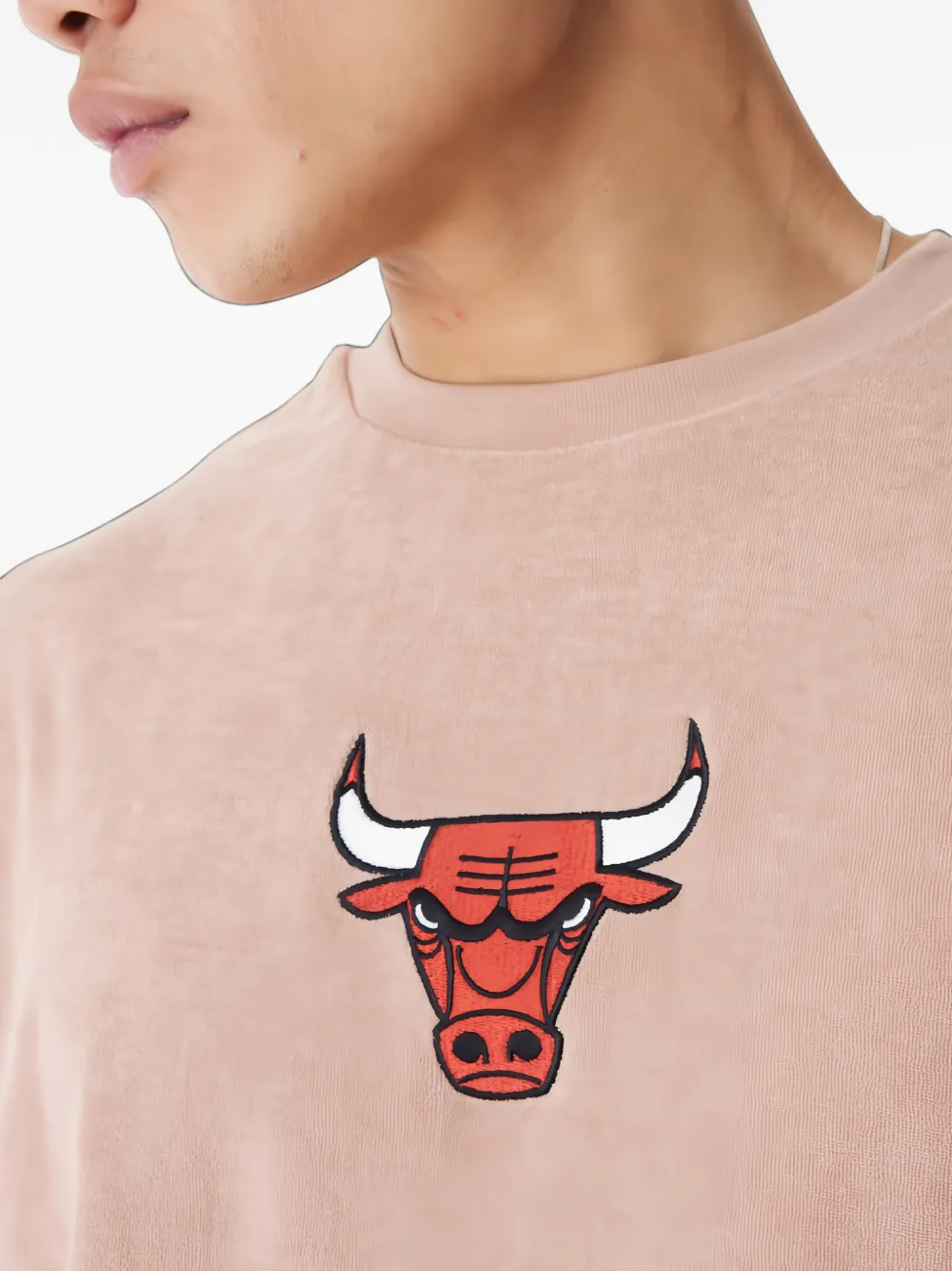 NEW ERA CAP NBA Chicago Bulls crew-neck T-shirt Beige