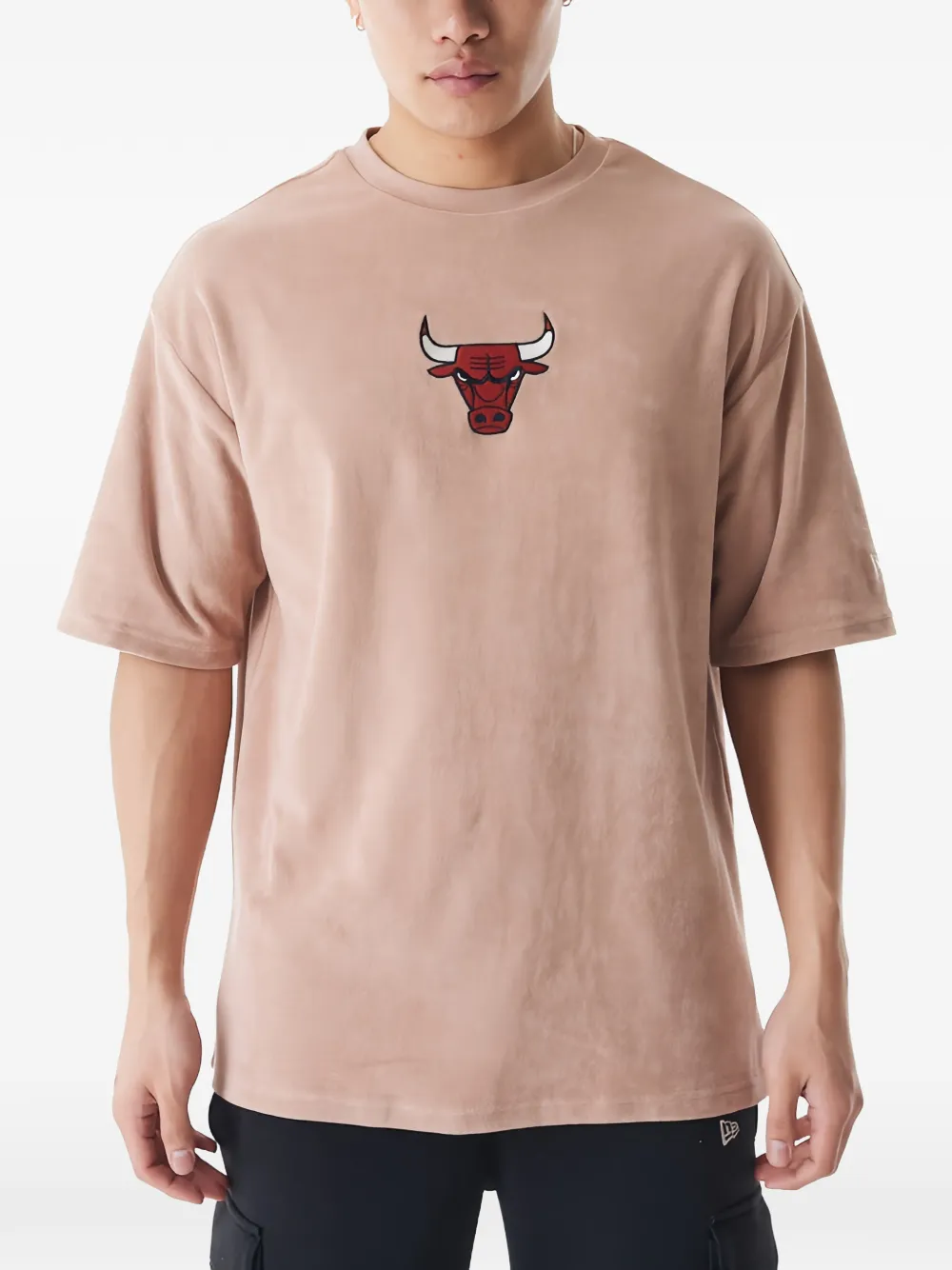 NEW ERA CAP NBA Chicago Bulls crew-neck T-shirt Beige