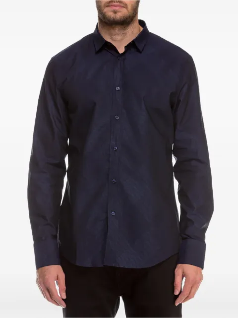Bikkembergs camisa manga larga con motivo geométrico