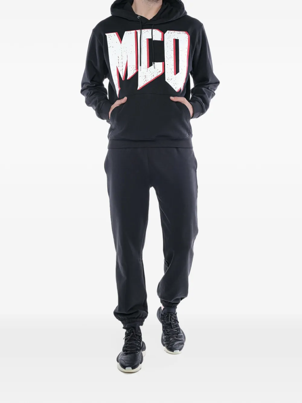 MCQ logo-print track pants Zwart