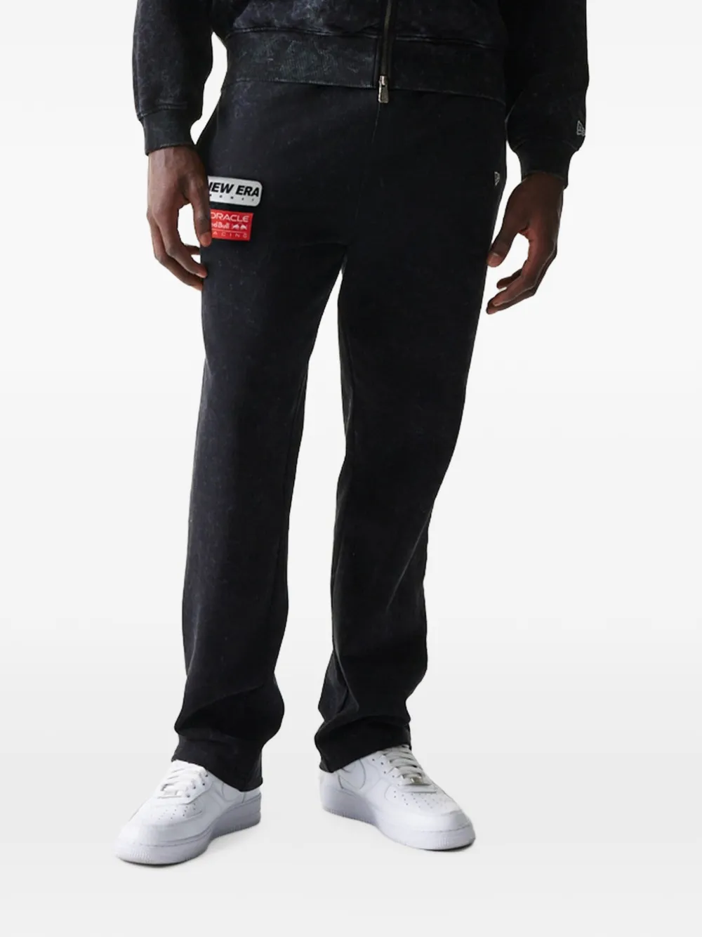 New Era Red Bull Racing Straight-leg Track Pants In Black