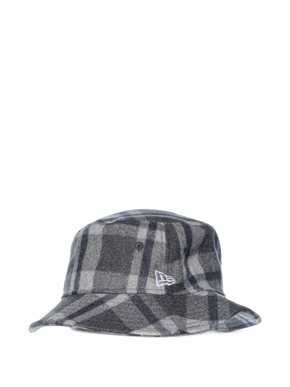 NEW ERA CAP check-print bucket hat Blauw