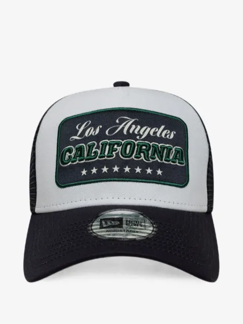 NEW ERA CAP logo-patch trucker cap