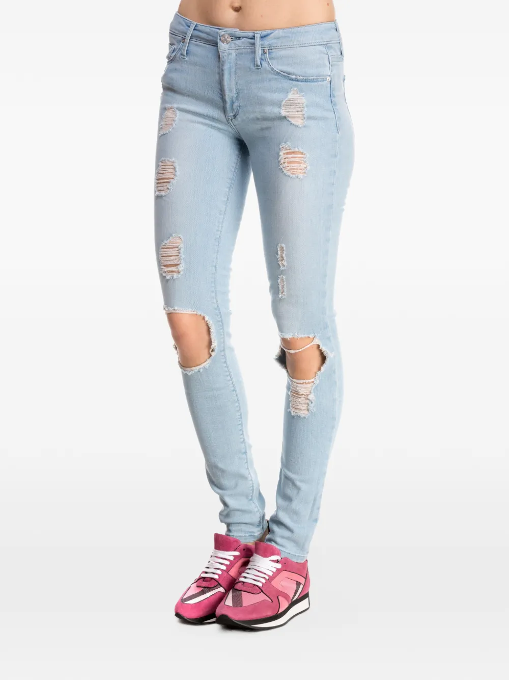 Black Orchid Jude distressed skinny jeans Blauw