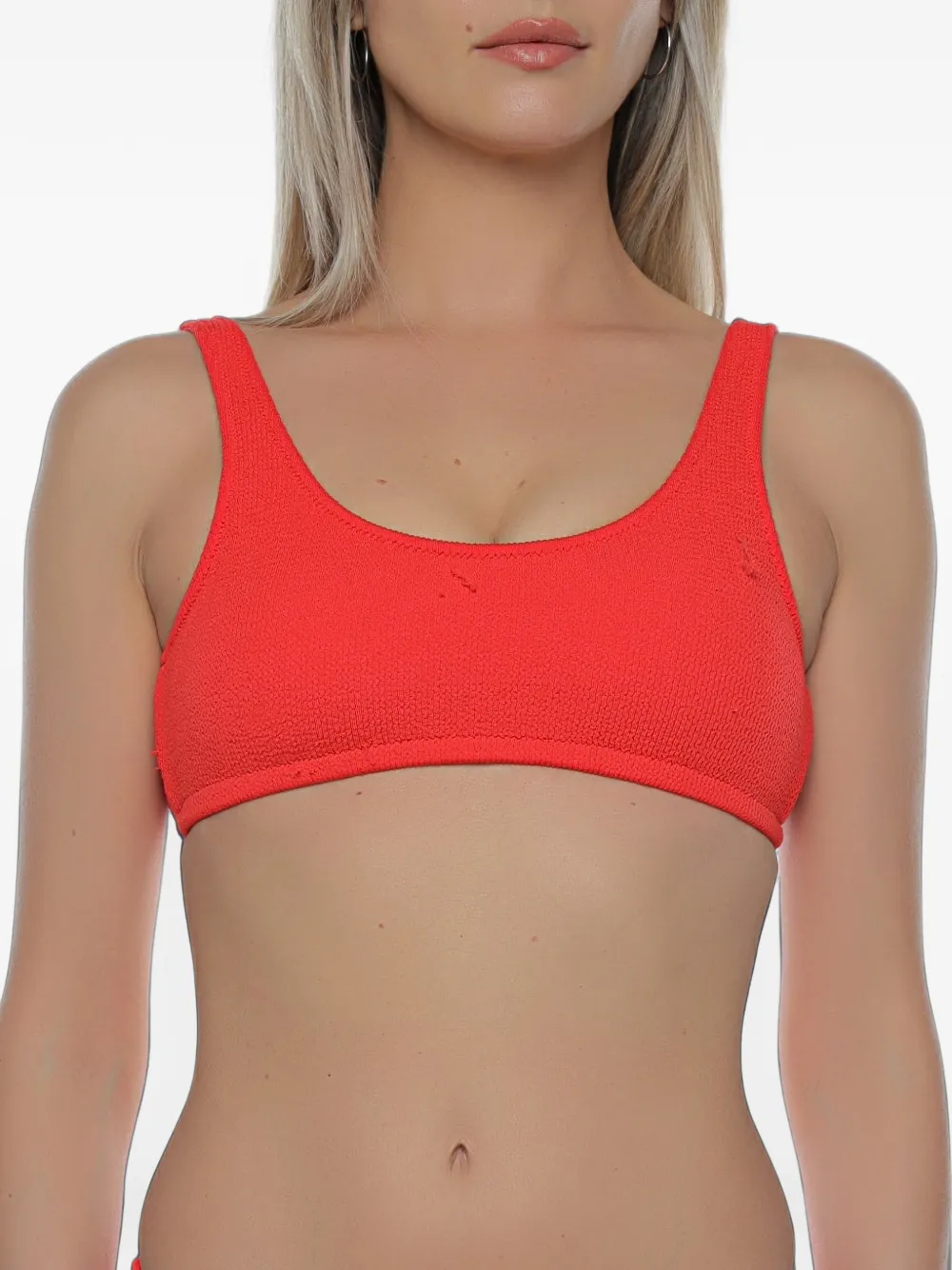 BANANA MOON scrunch bikini top - Rot