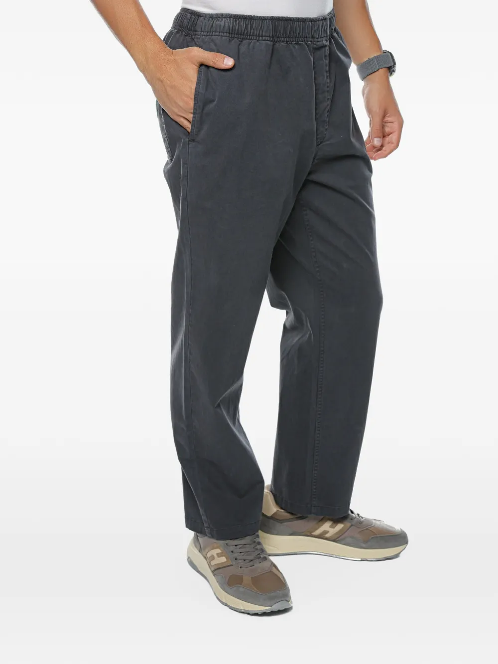 Deus Ex Machina Infinity elasticated-waistband trousers Grijs