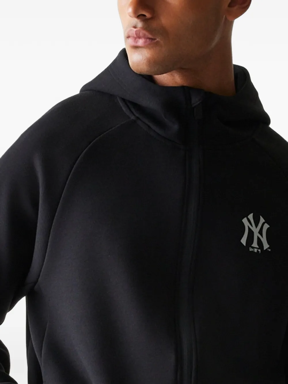 NEW ERA CAP New Era MLB New York Yankees hoodie met logo-print en rits Zwart