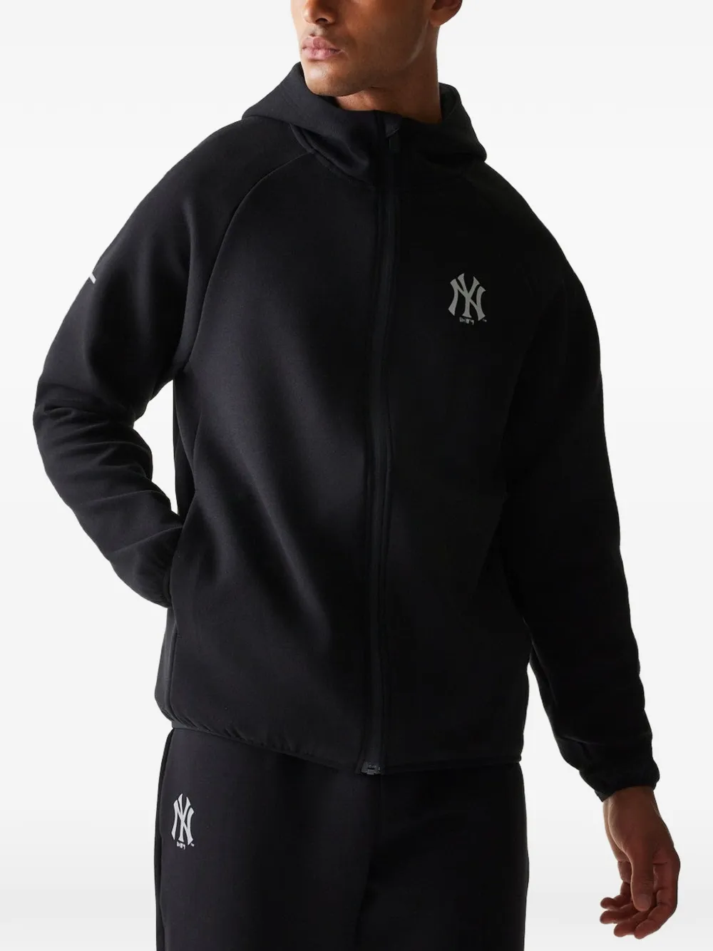 NEW ERA CAP New Era MLB New York Yankees hoodie met logo-print en rits Zwart