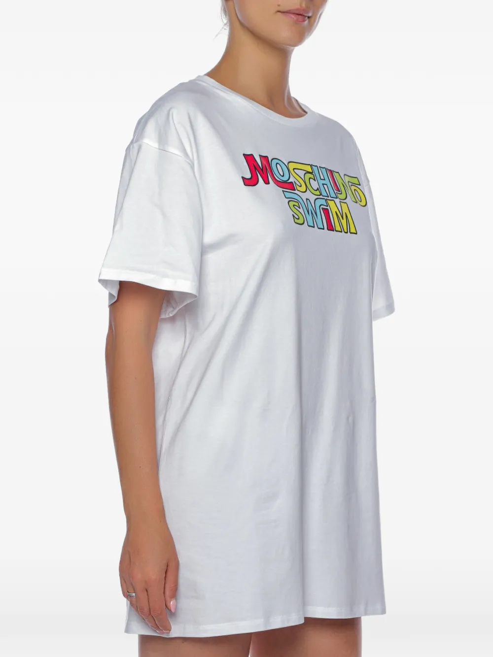 Moschino T-shirt met logoprint Wit