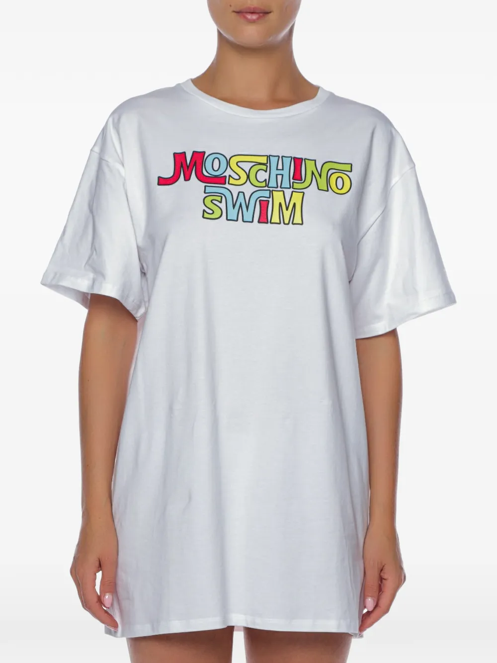 Moschino T-shirt met logoprint Wit