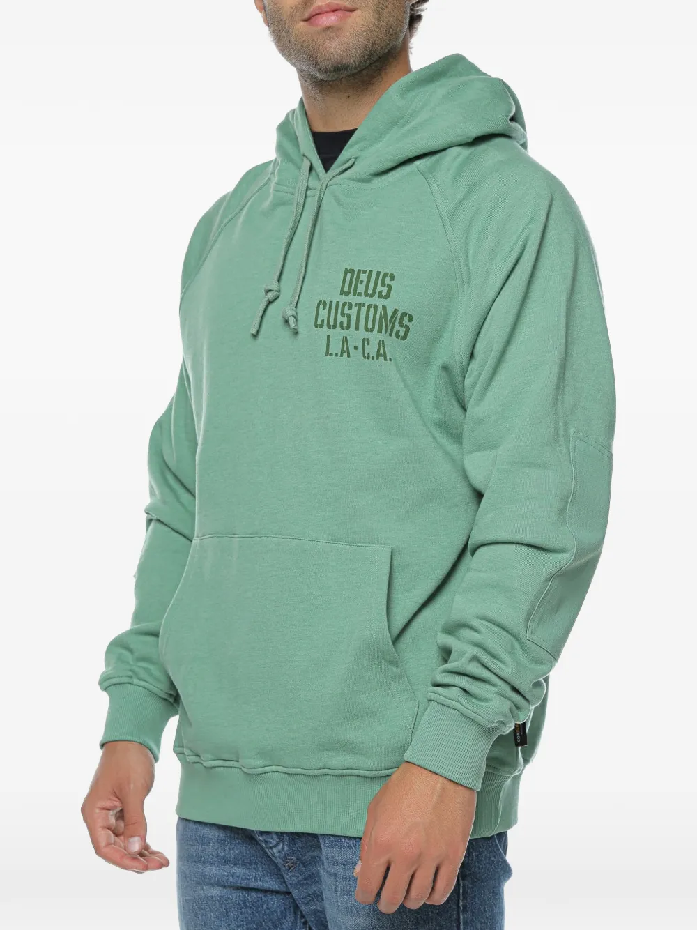 Deus Ex Machina Quay hoodie met logo-print en trekkoord Groen