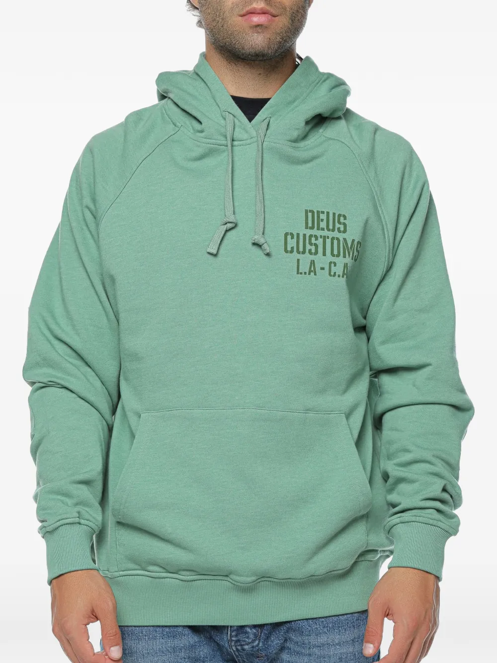 Deus Ex Machina Quay hoodie met logo-print en trekkoord Groen