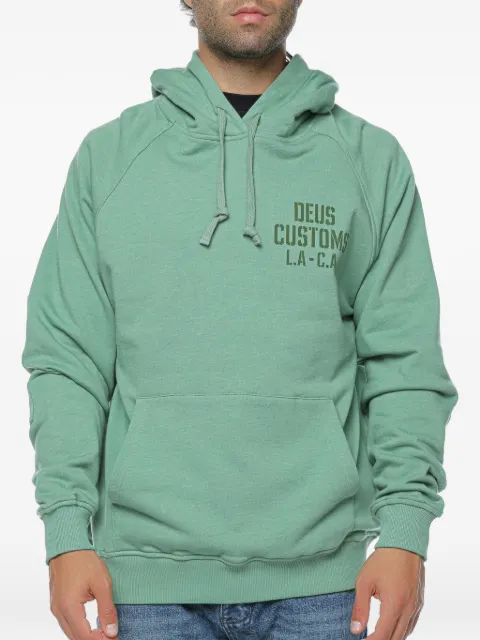 Deus Ex Machina Quay logo-print drawstring hoodie