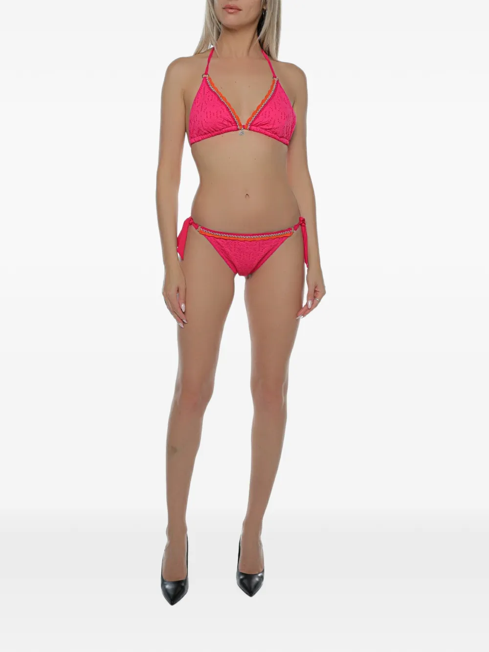 BANANA MOON Ricoma broderie-anglaise bikini top - Rosa