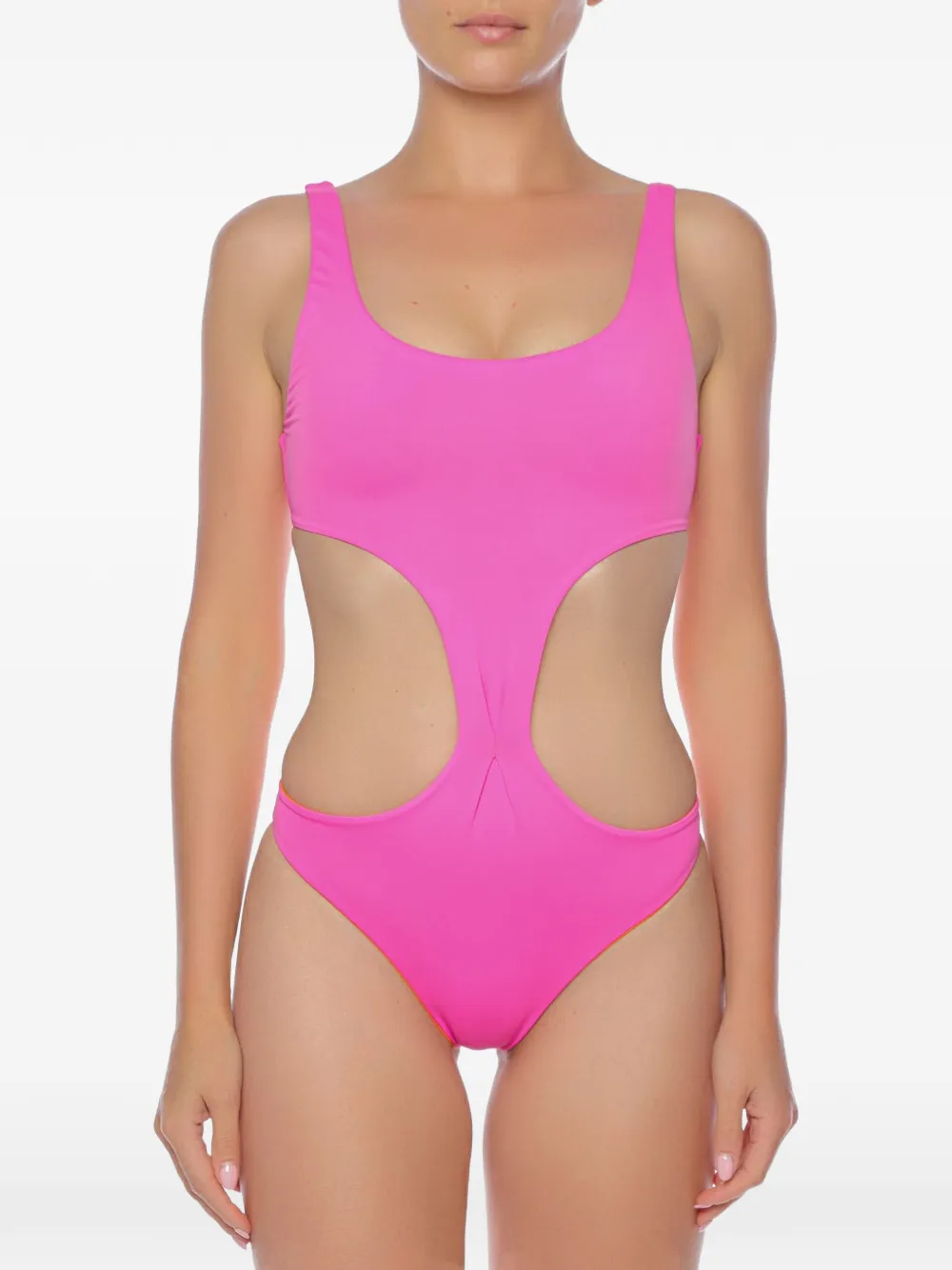 BANANA MOON cut-out swimsuit - Rosa