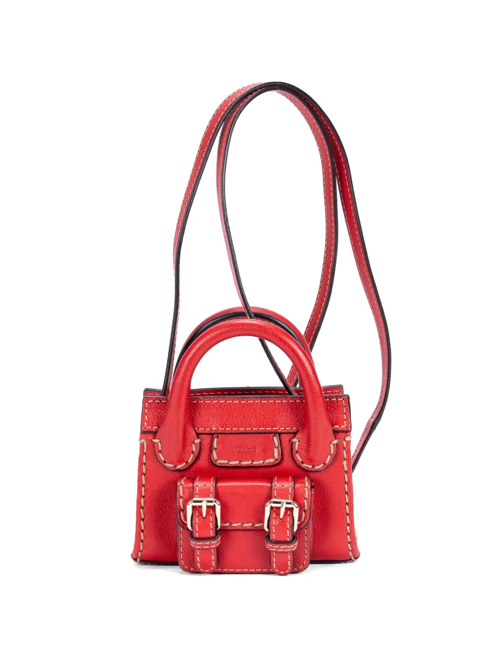 Chloé Pre-Owned Edith Nano shoulder bag - Red