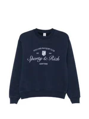 Sporty & Rich ロゴ スウェットシャツ | ブルー | FARFETCH JP