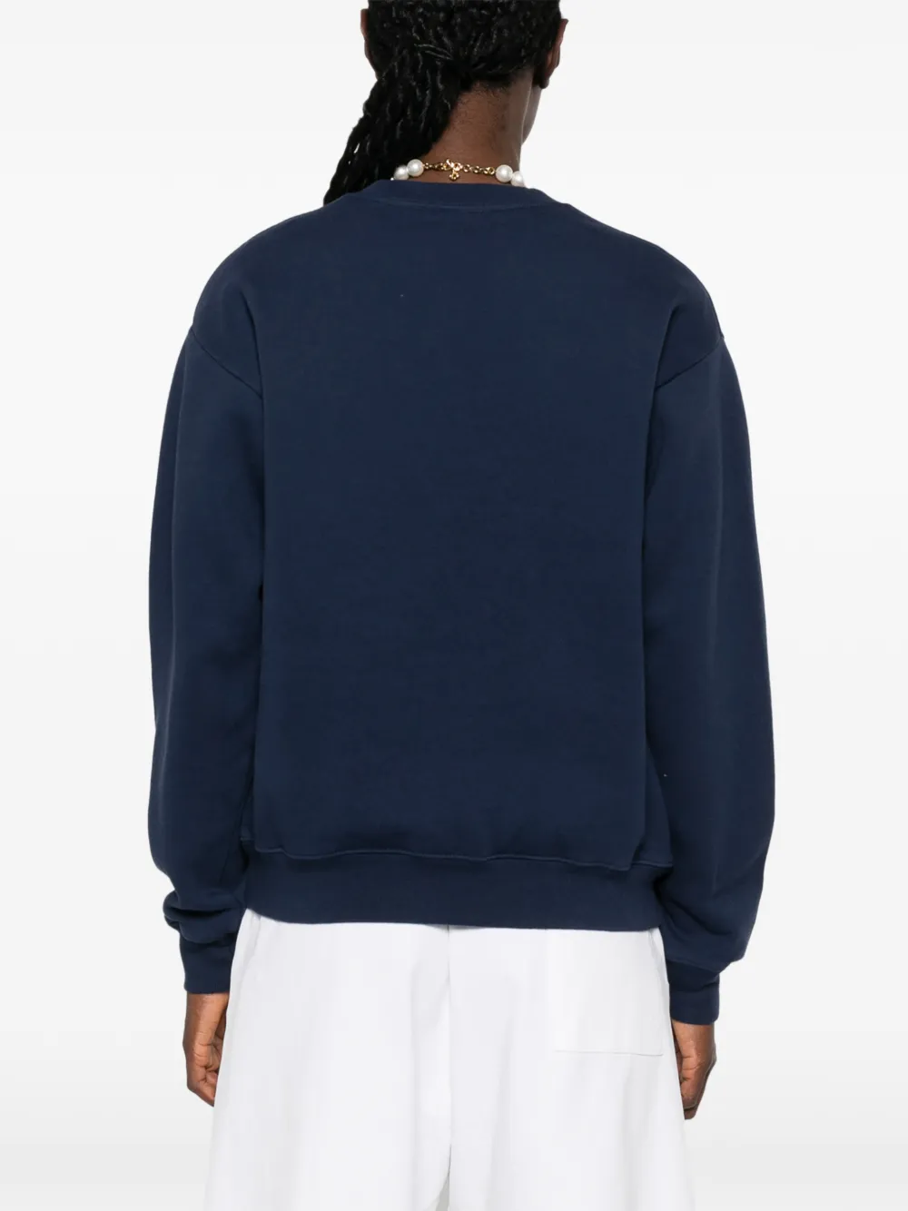 Sporty & Rich Sweater met geborduurd logo Blauw