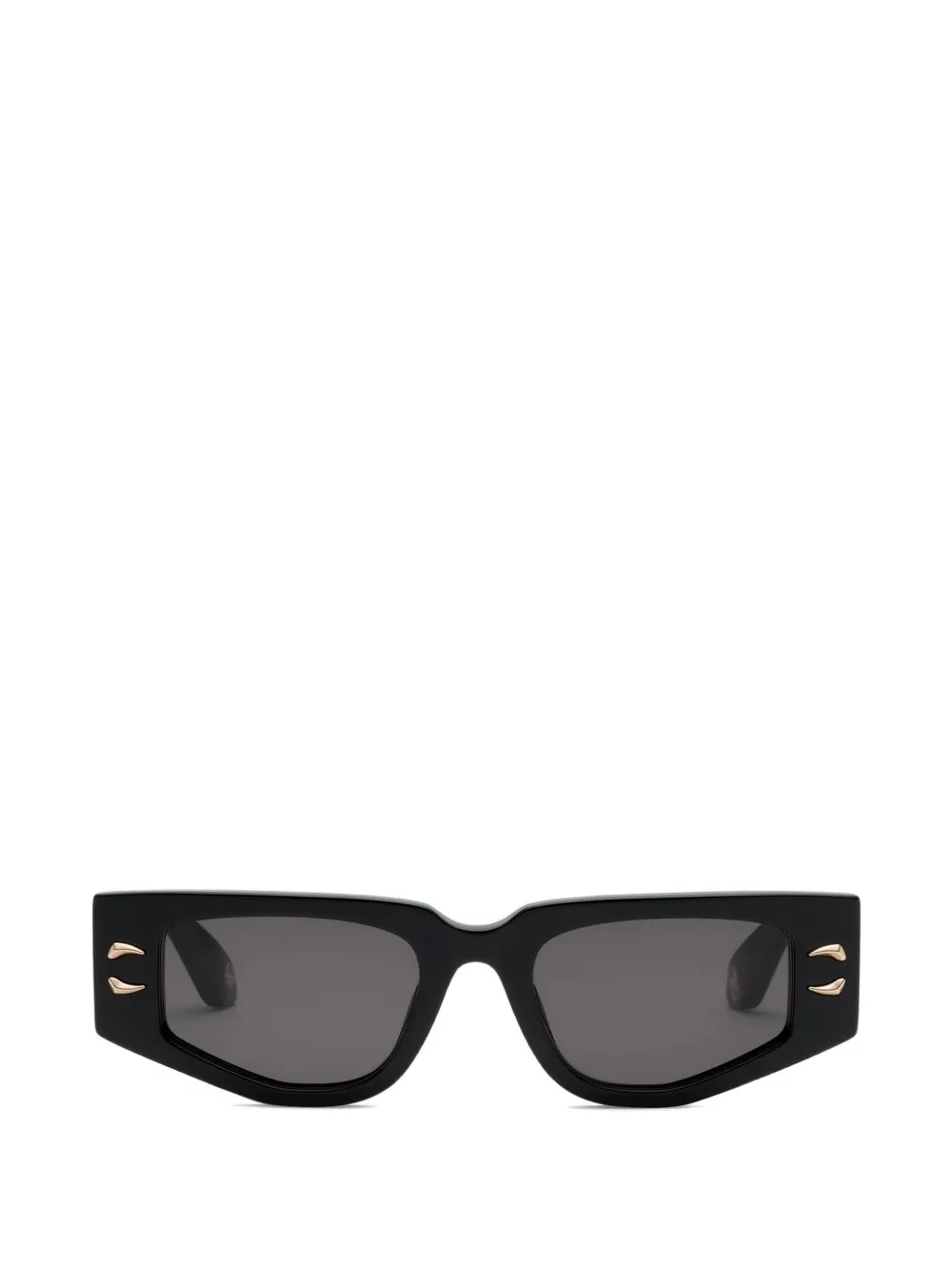 Roberto Cavalli logo-plaque geometric-frame sunglasses - Nero