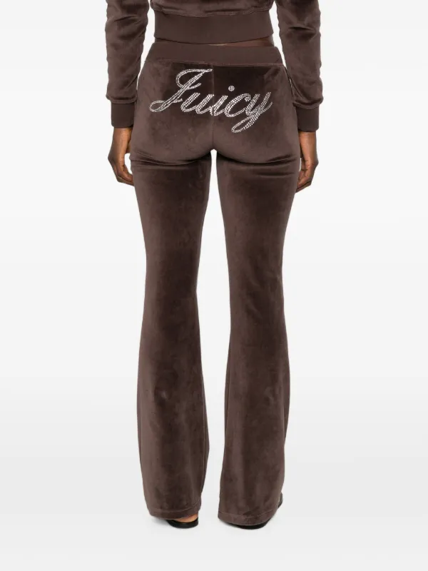 Sporty & Rich x Juicy Couture ラインストーン トラックパンツ