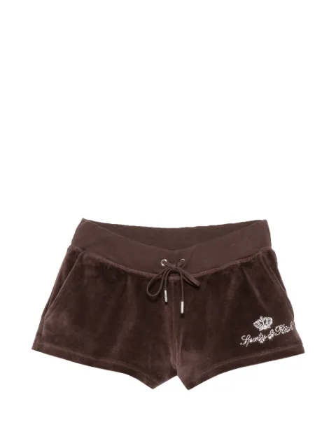 Sporty & Rich x Juicy Couture velour shorts