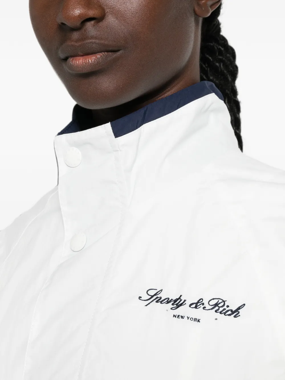 Sporty & Rich Jack met colourblocking Wit